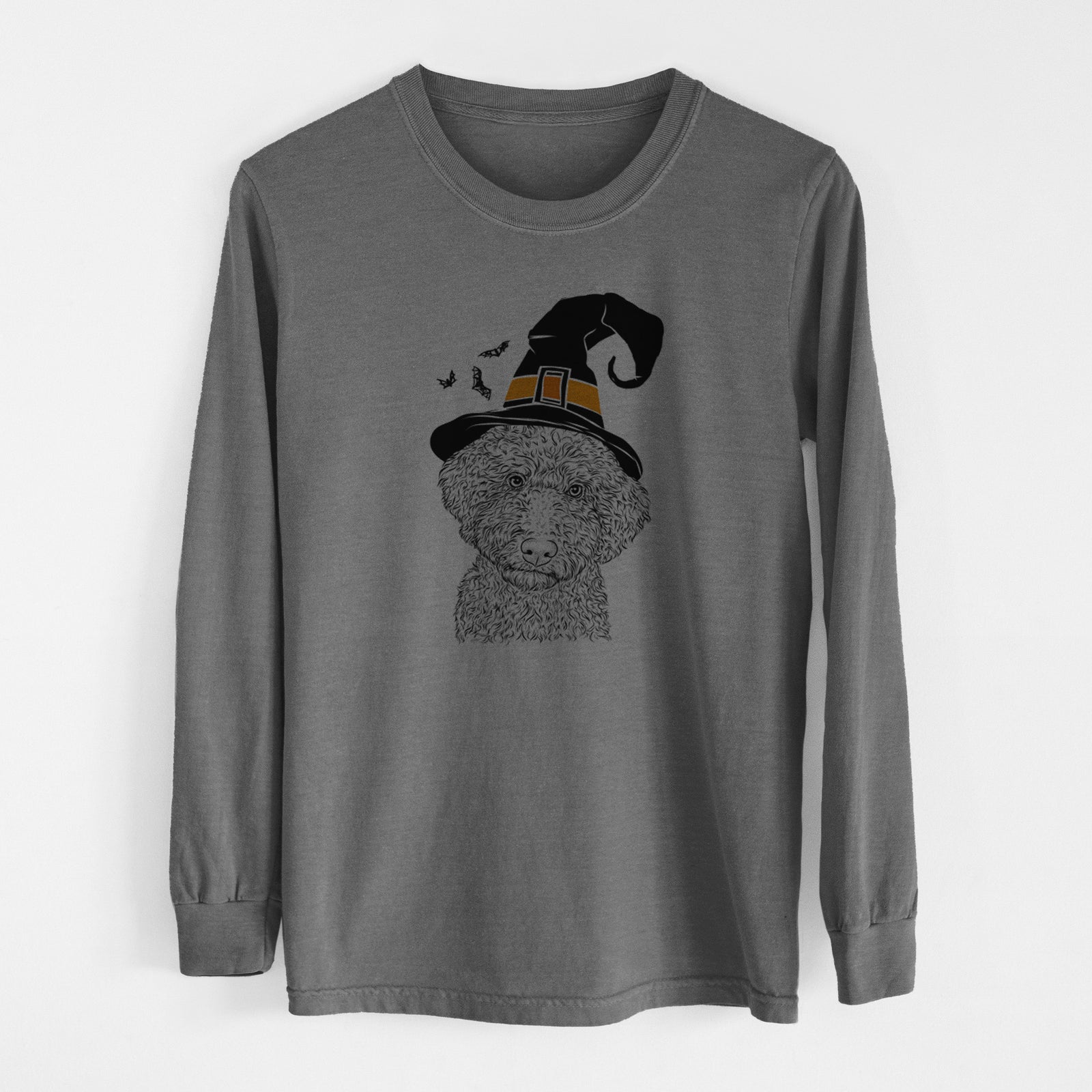 Witch Ross the Lagotto Romagnolo - Men's Heavyweight 100% Cotton Long Sleeve