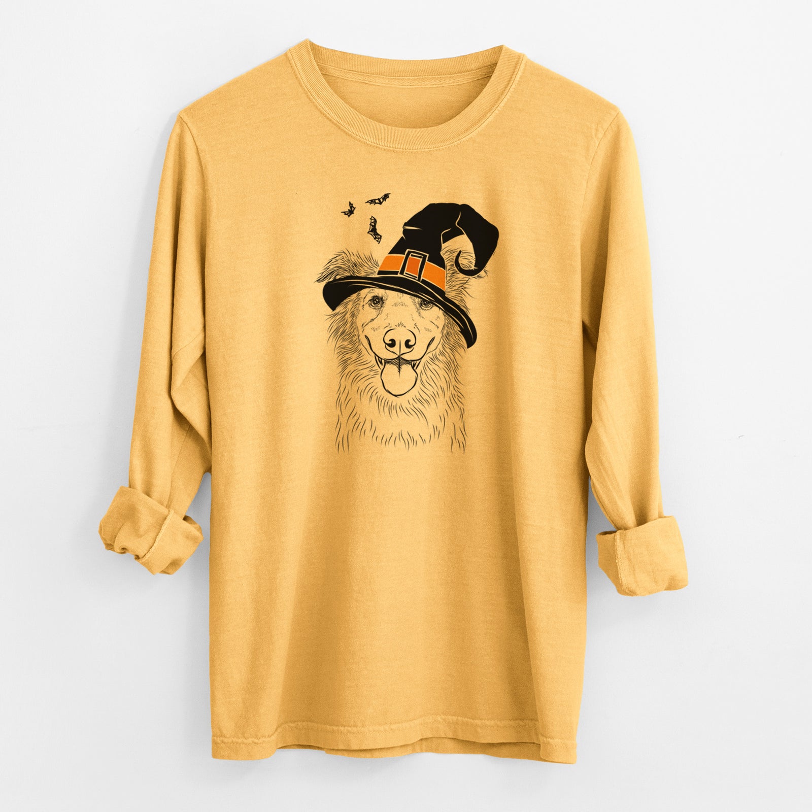 Witch Ruxtin the Mixed Breed - Men's Heavyweight 100% Cotton Long Sleeve