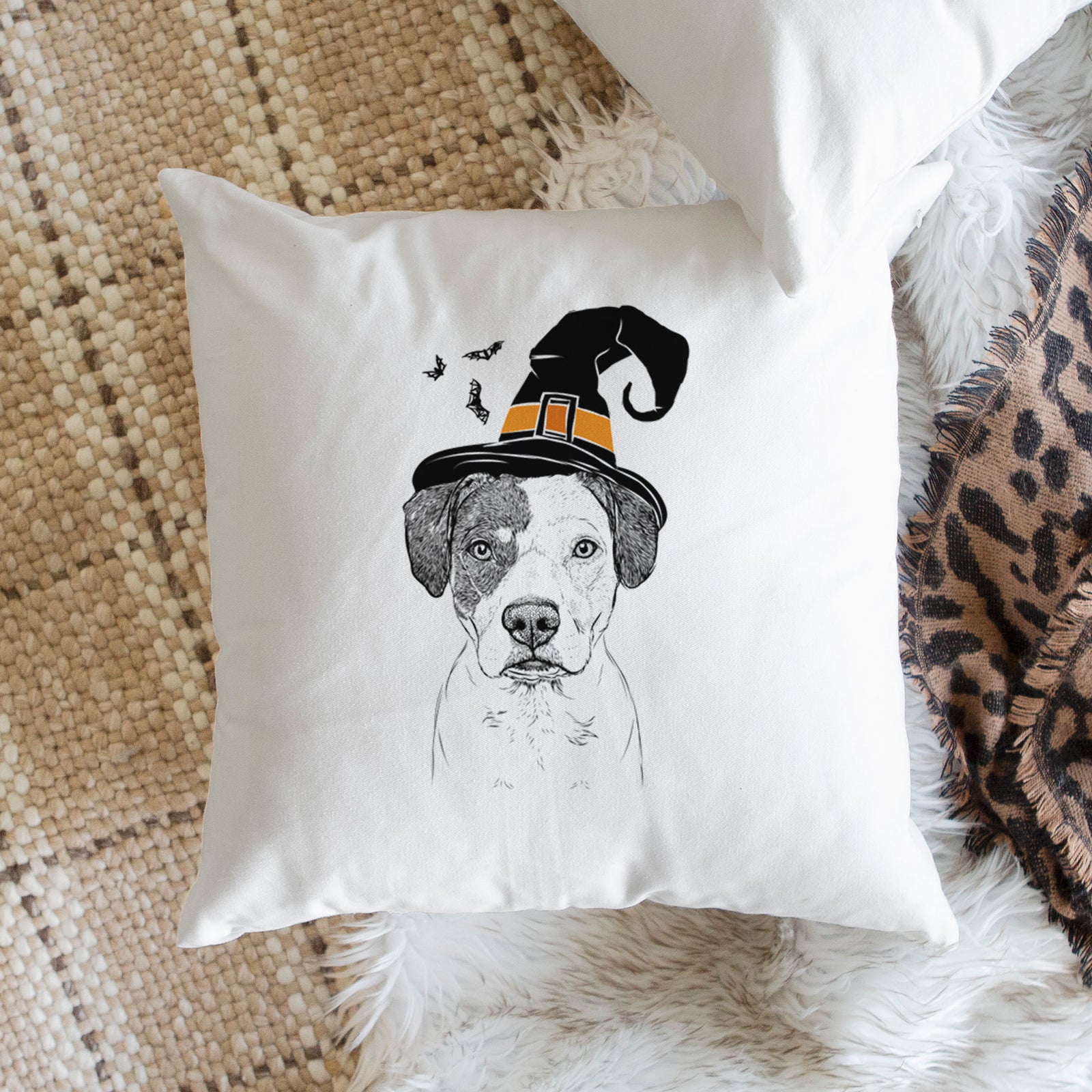 Ryleigh the Beagle Pitbull Mix - Throw Pillow Cover