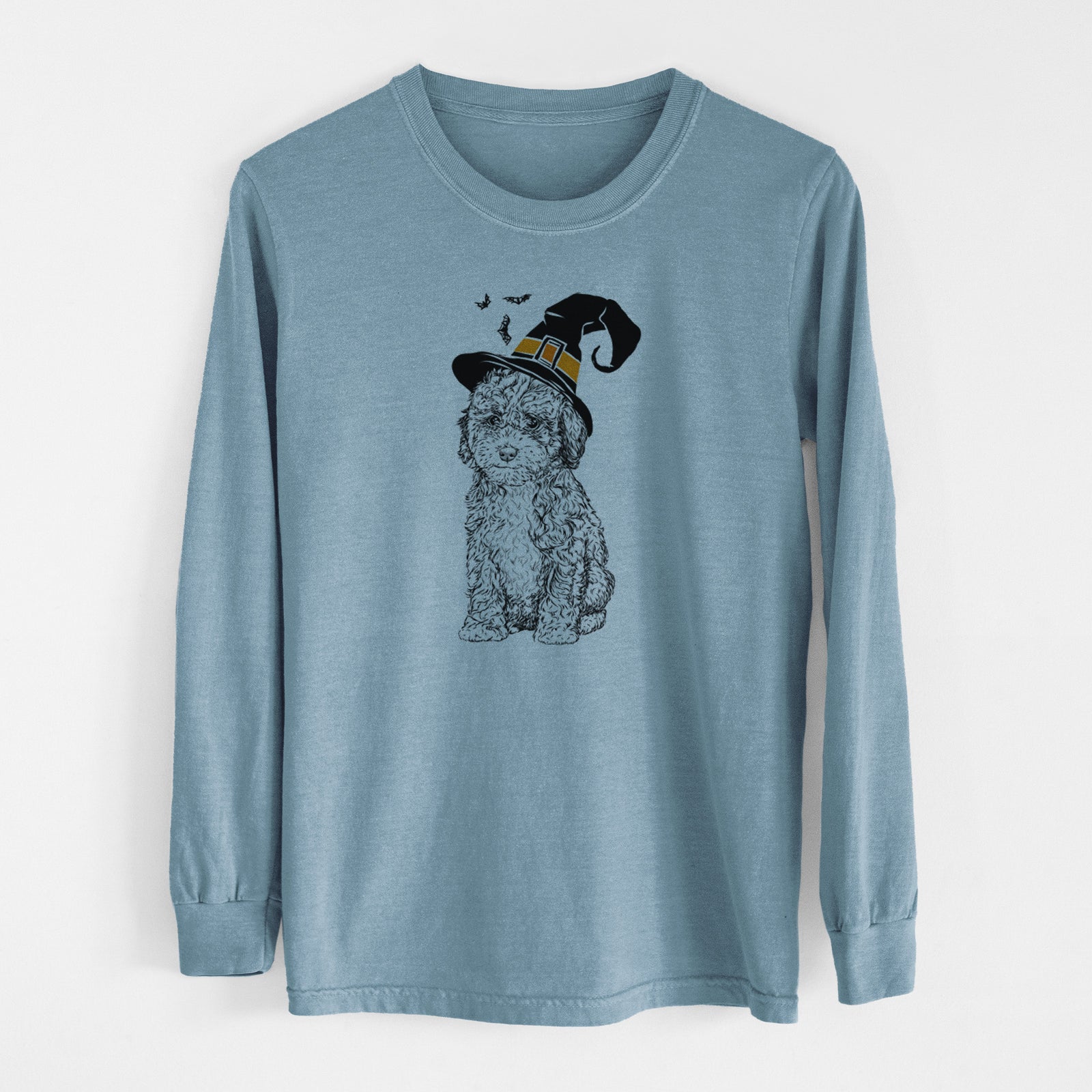 Witch Sweet Tea the Mini Doodle - Men's Heavyweight 100% Cotton Long Sleeve