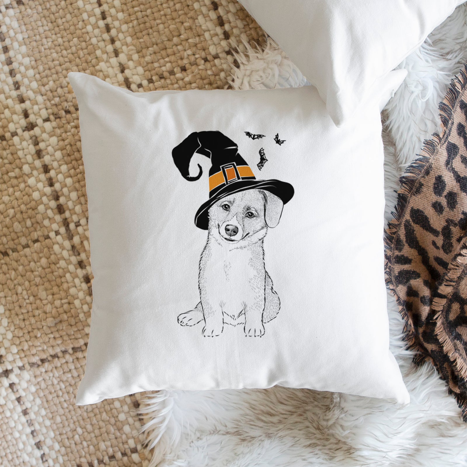 Toby the Corgi Puppy - Throw Pillow Cover