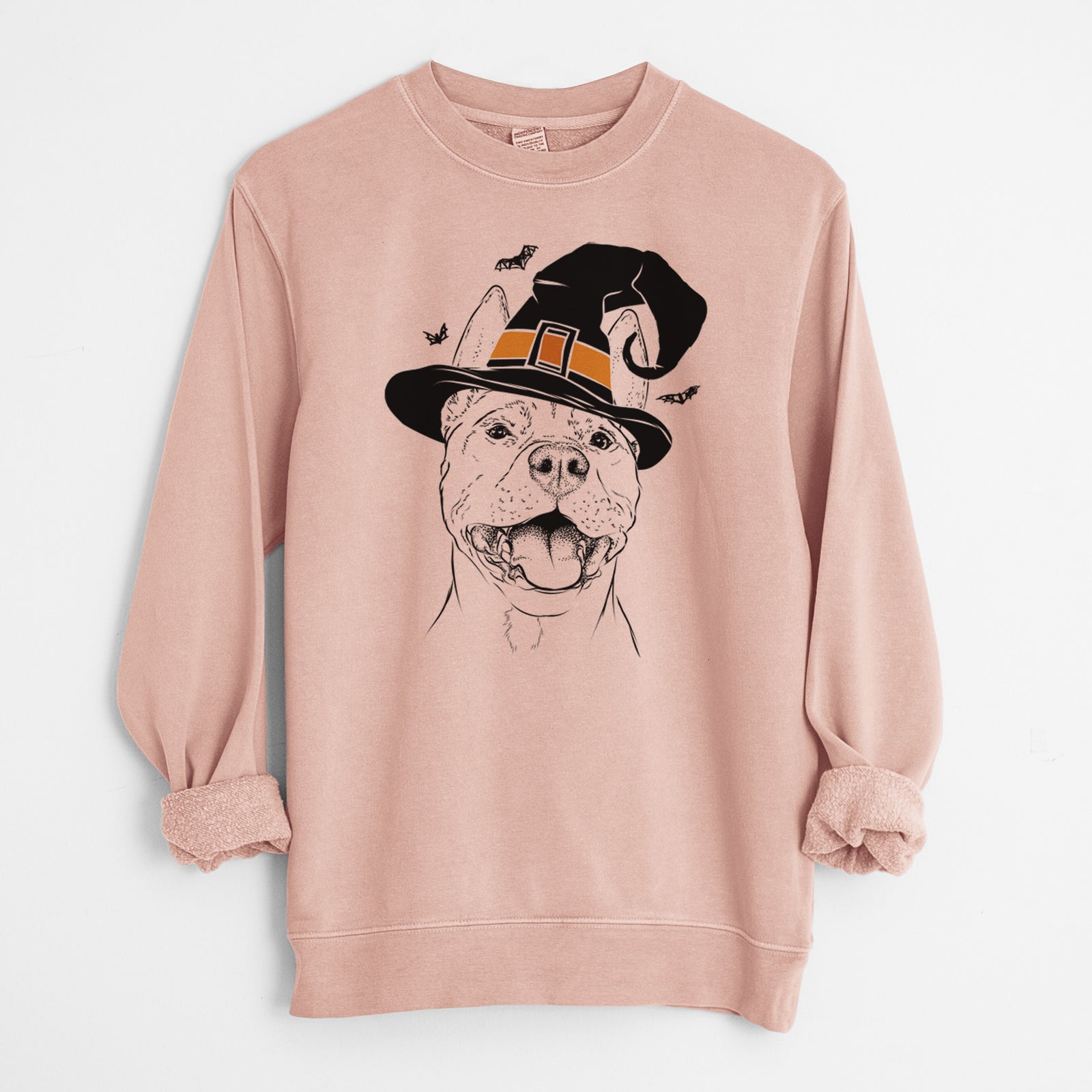 Witch Wally the Pitbull - Unisex Pigment Dyed Crew Sweatshirt