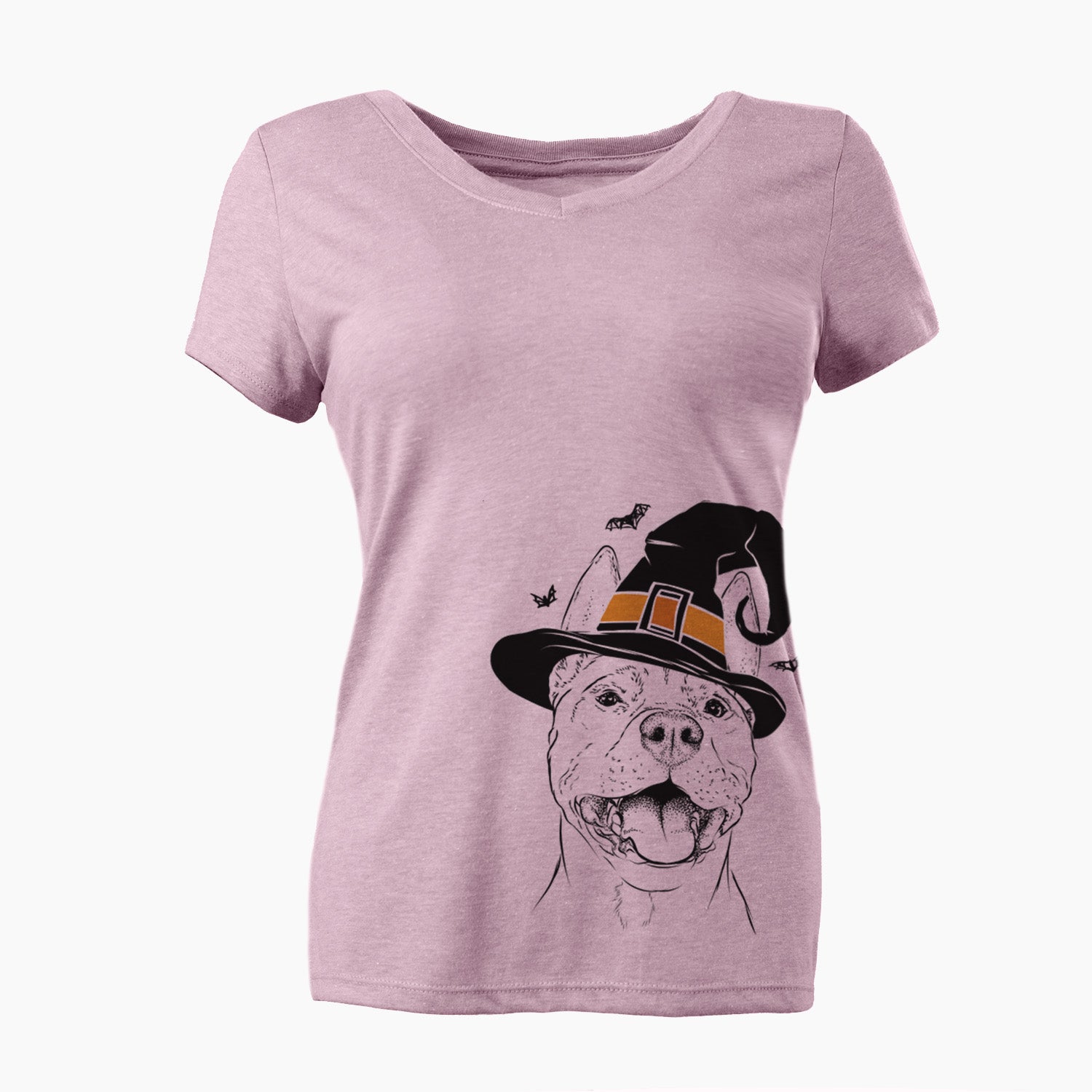 Witch Wally the Pitbull - Women's Perfect V-neck Shirt