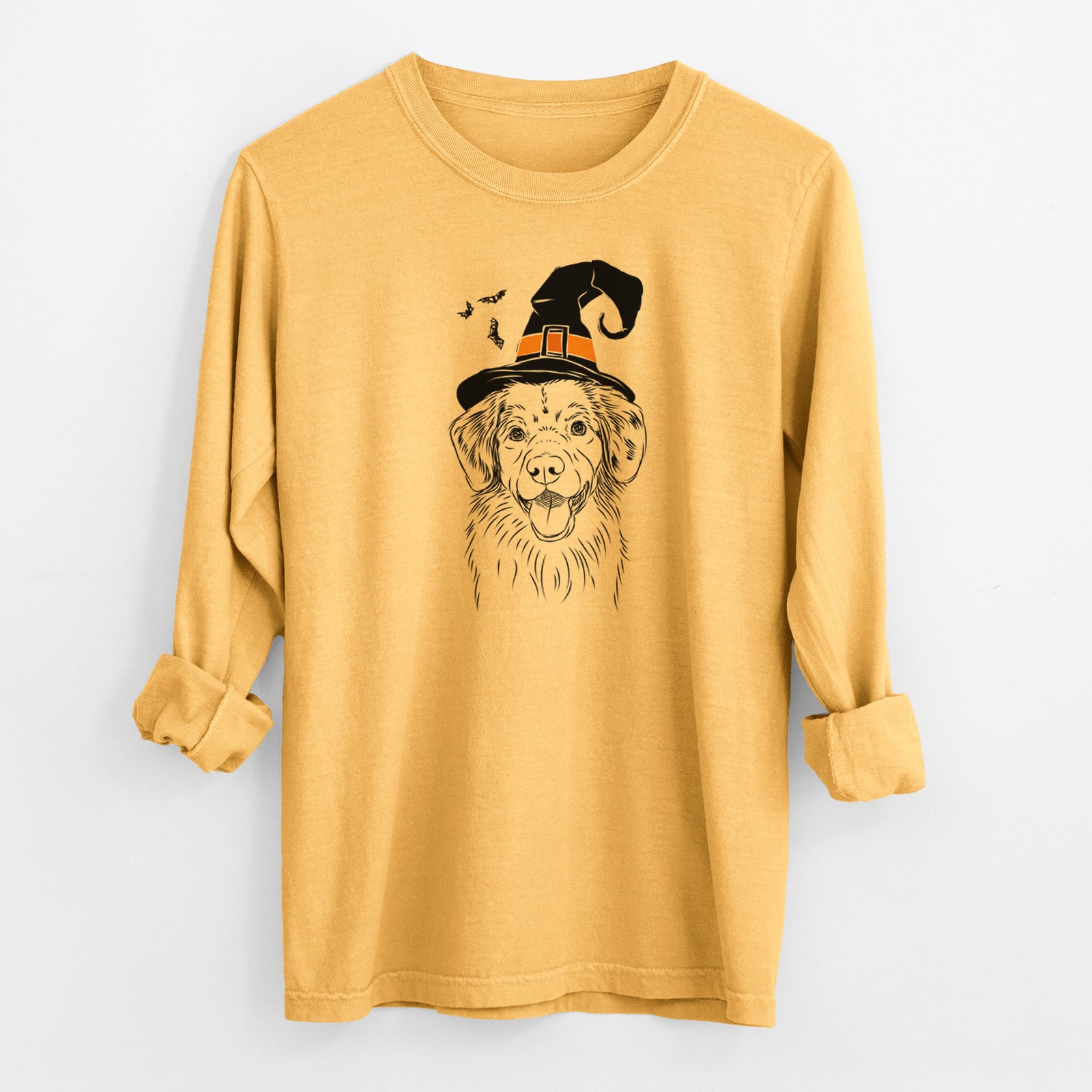 Witch Weston the Nova Scotia Duck Tolling Retriever - Men's Heavyweight 100% Cotton Long Sleeve