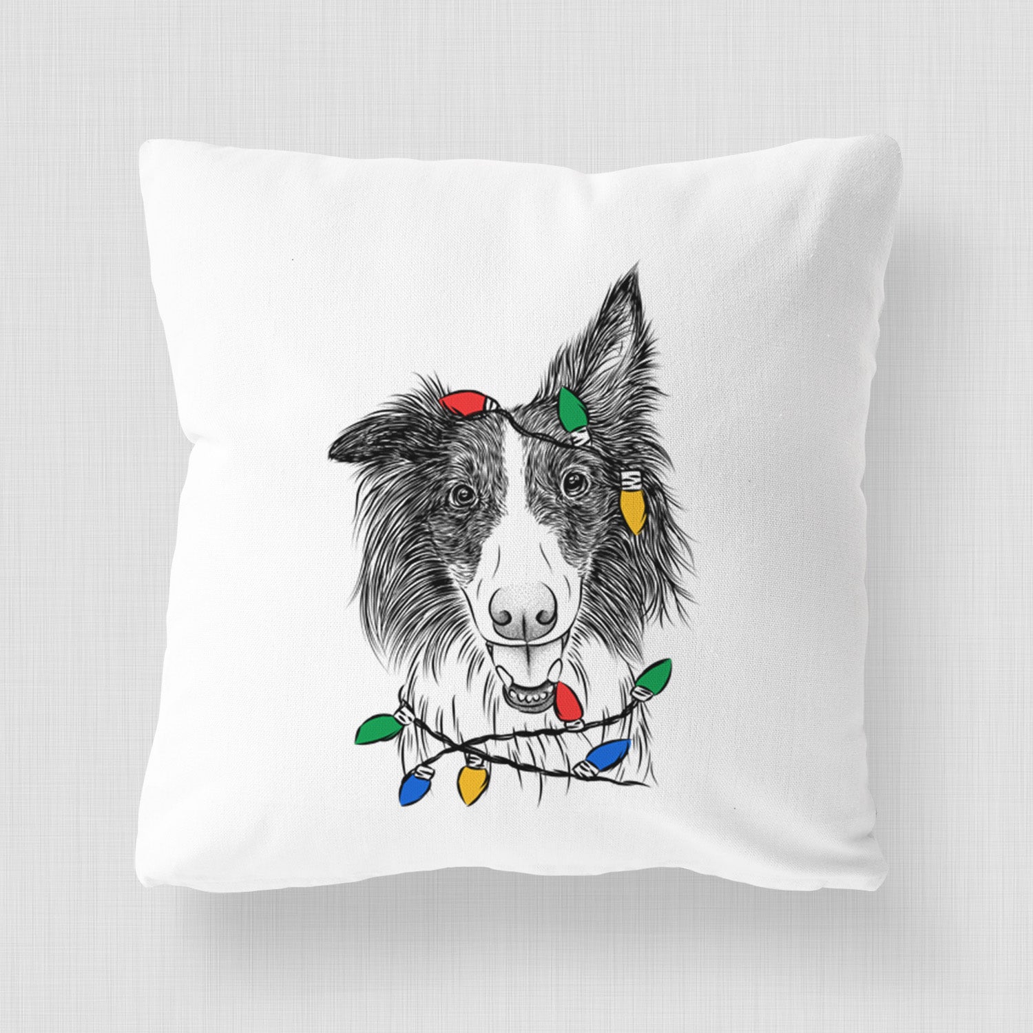 Archie the Silken Windhound - Throw Pillow Cover