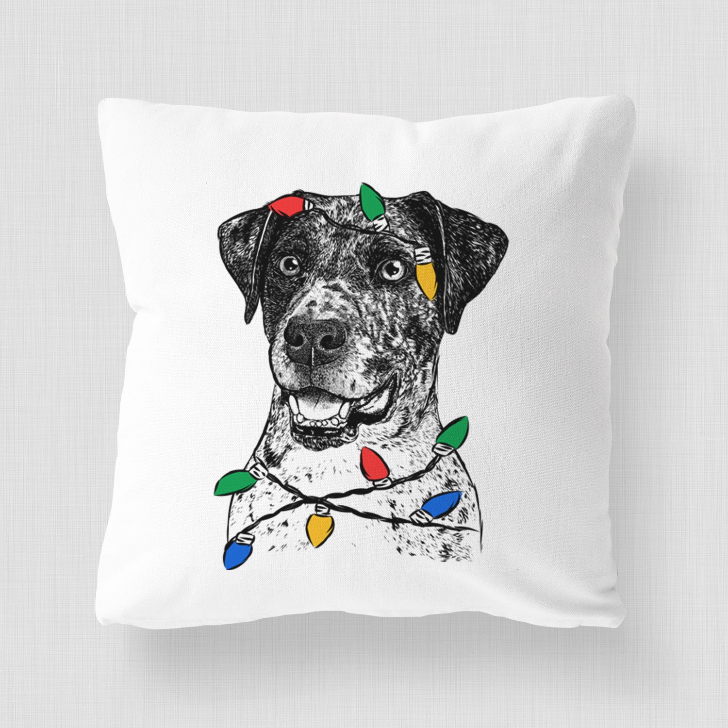 Argos the Catahoula - Throw Pillow Cover