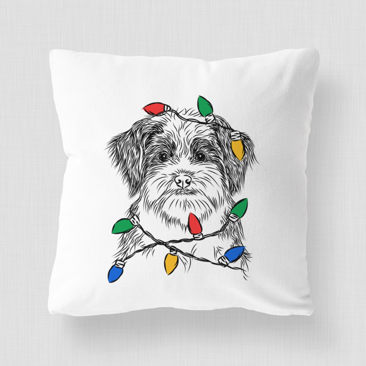 Asa the Havanese - Throw Pillow Cover
