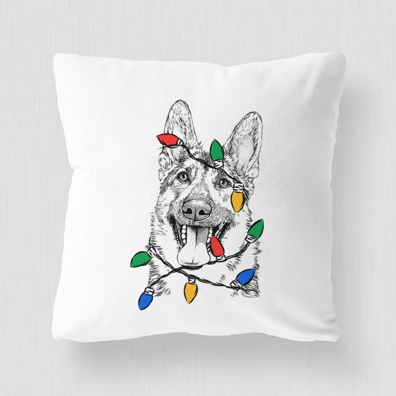 Benson the German Shepherd - Throw Pillow Cover