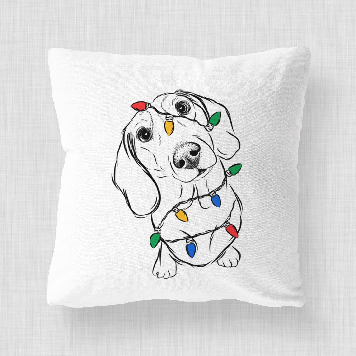 Bill the Dachshund - Throw Pillow Cover