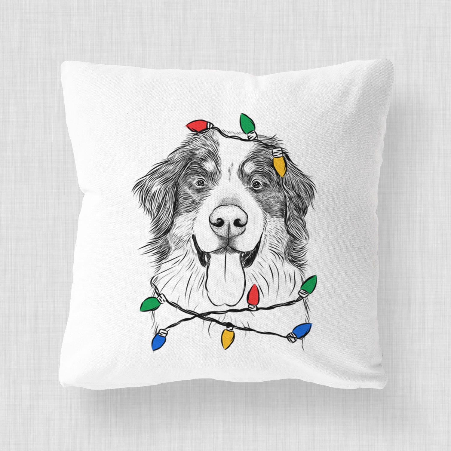 Blaze the Bernese Mountain Dog - Throw Pillow Cover