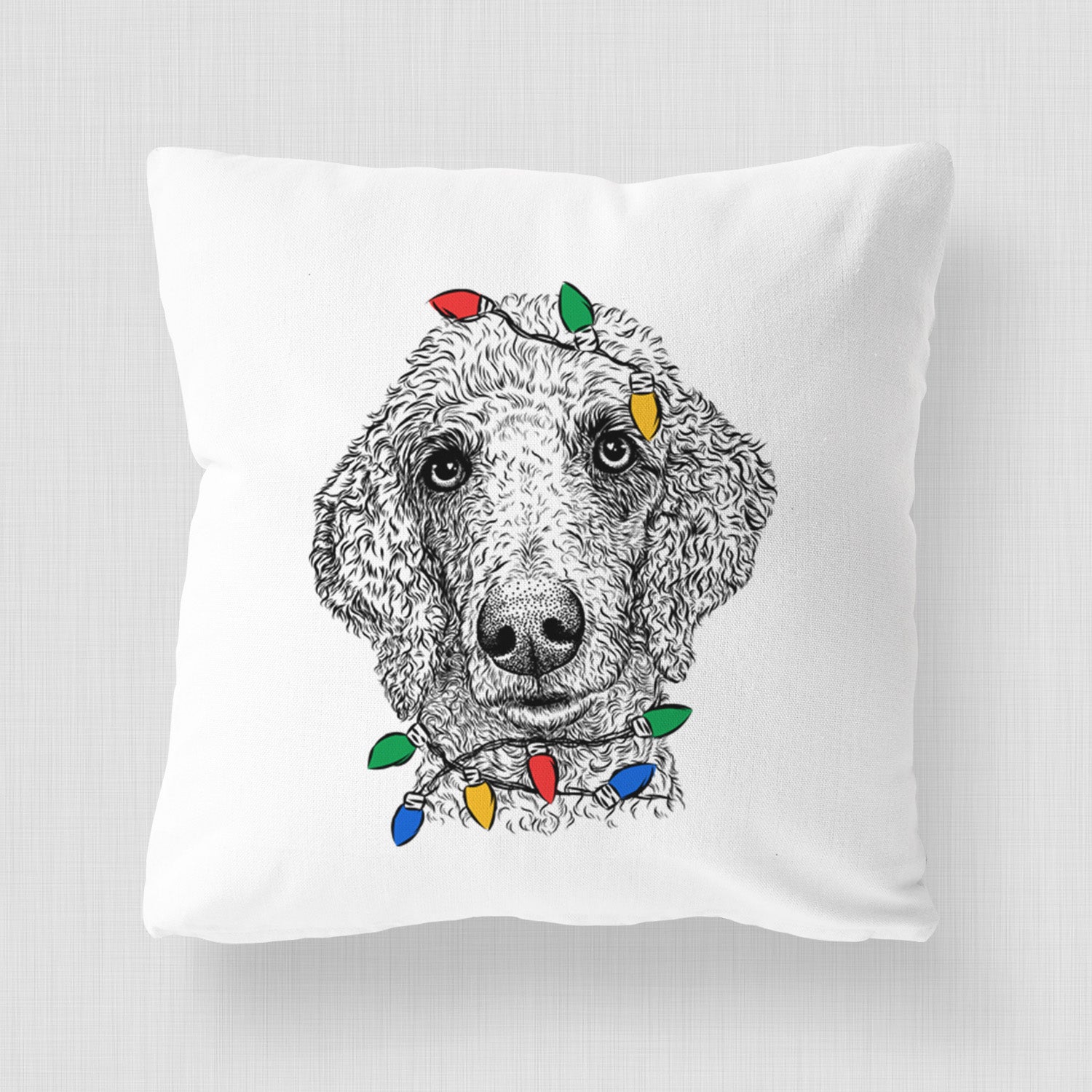 Blossom the Poodle - Throw Pillow Cover