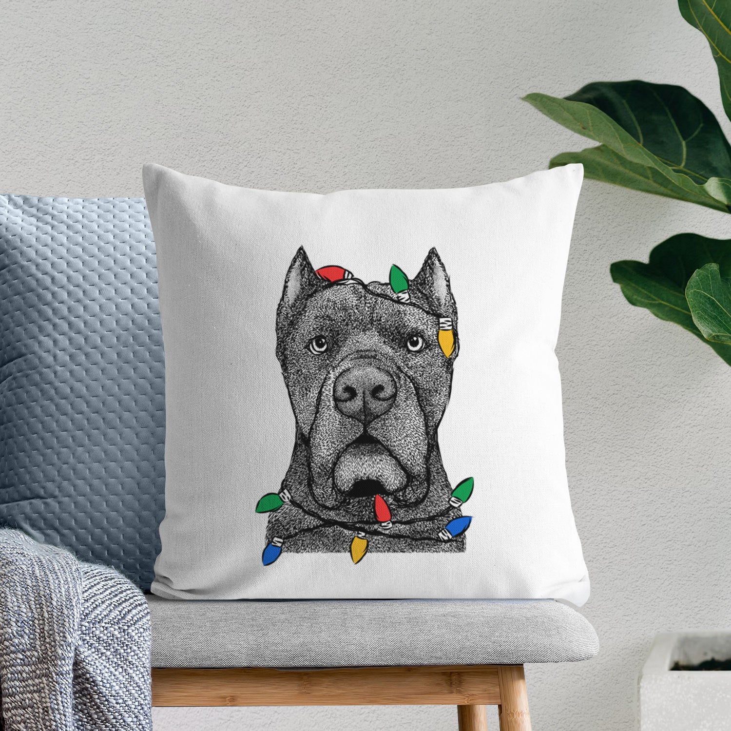 Bruno the Cane Corso - Throw Pillow Cover