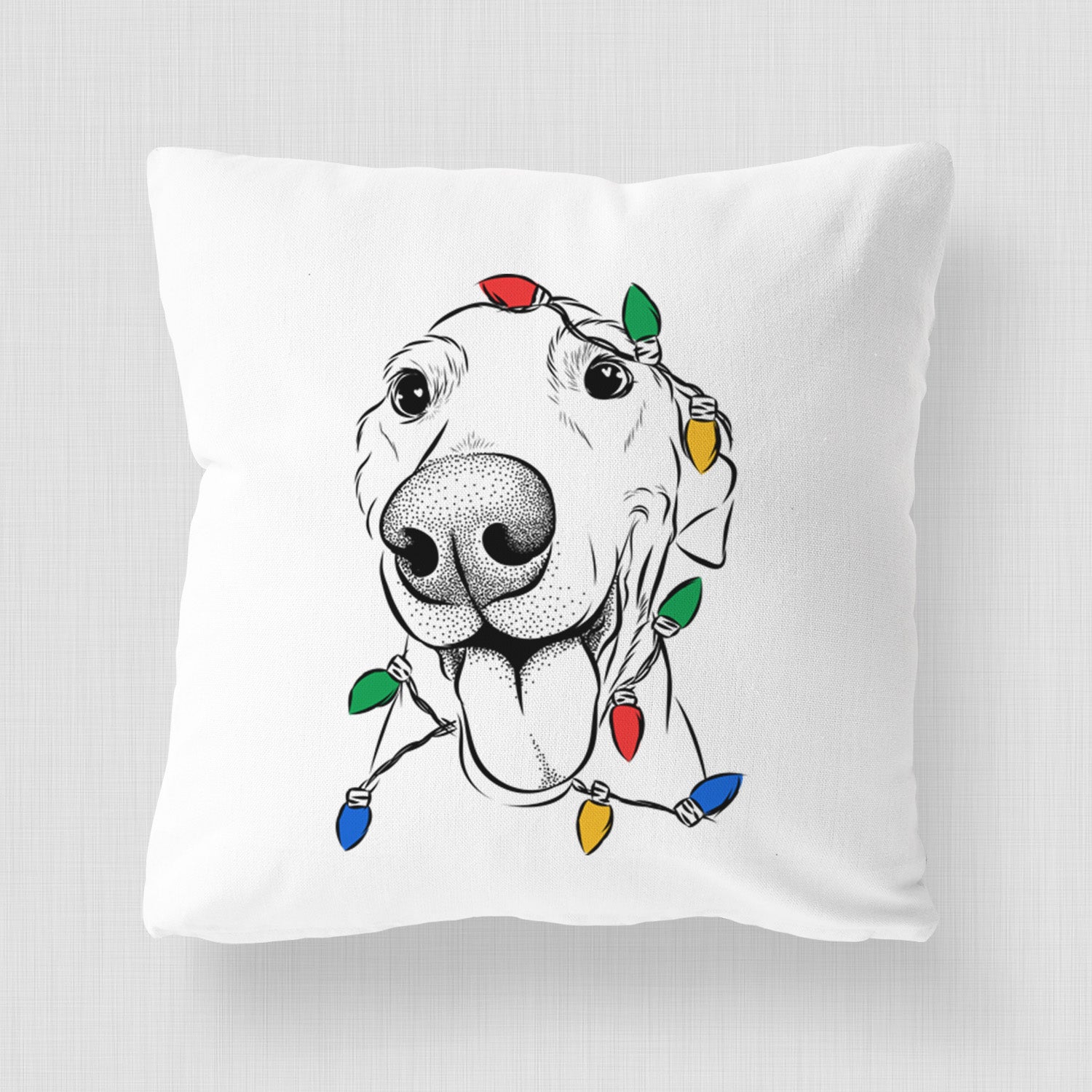 Buddy the Sato / American Village Dog - Throw Pillow Cover