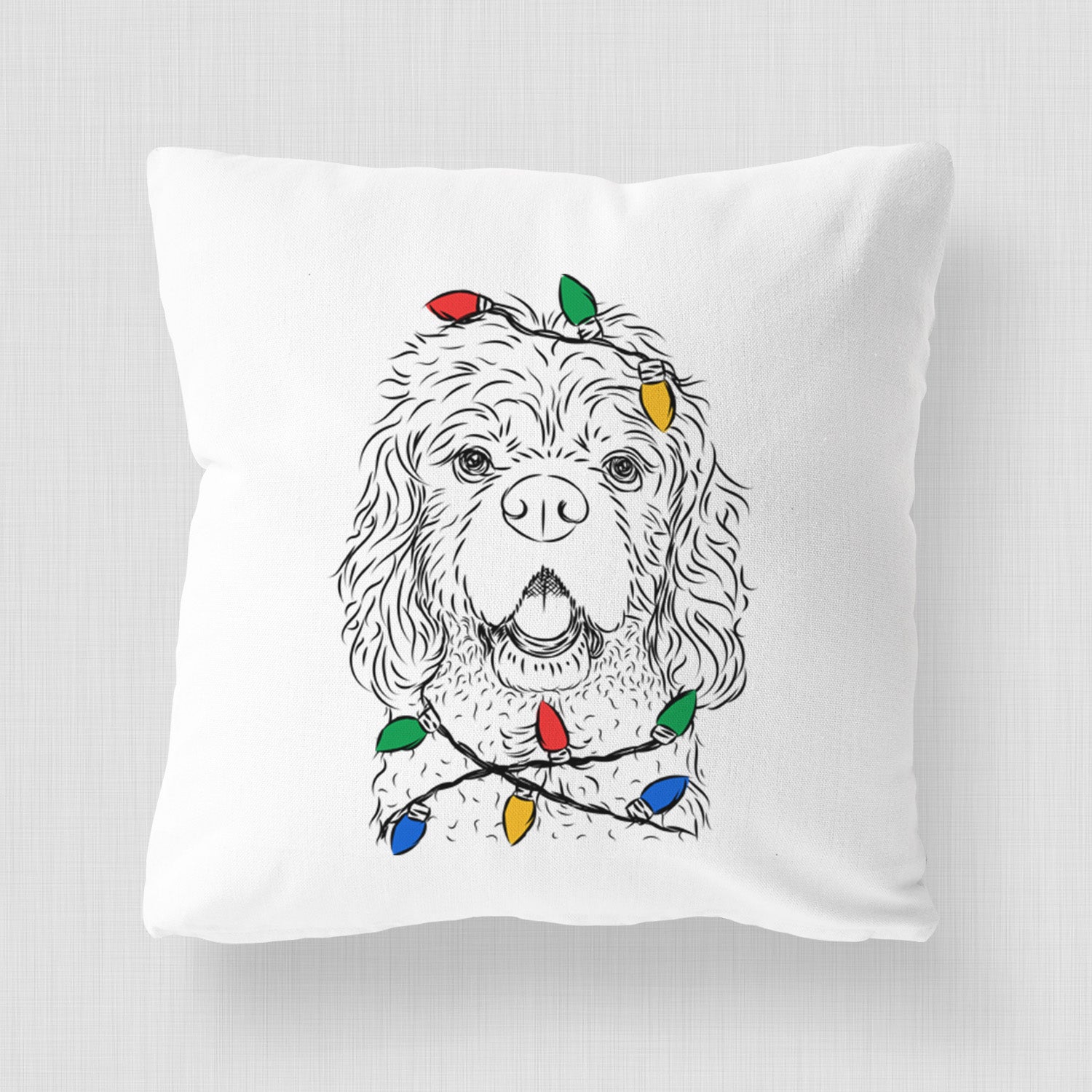 Casey the American Cocker Spaniel - Throw Pillow Cover