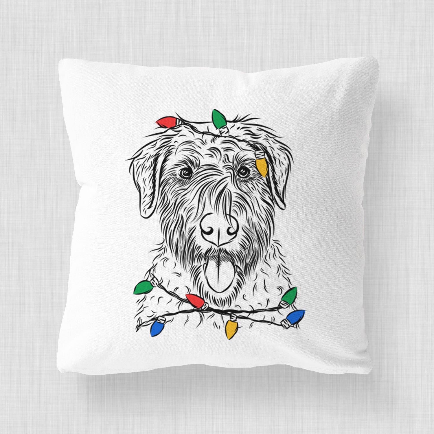 Chester the Soft Coated Wheaten Terrier - Throw Pillow Cover