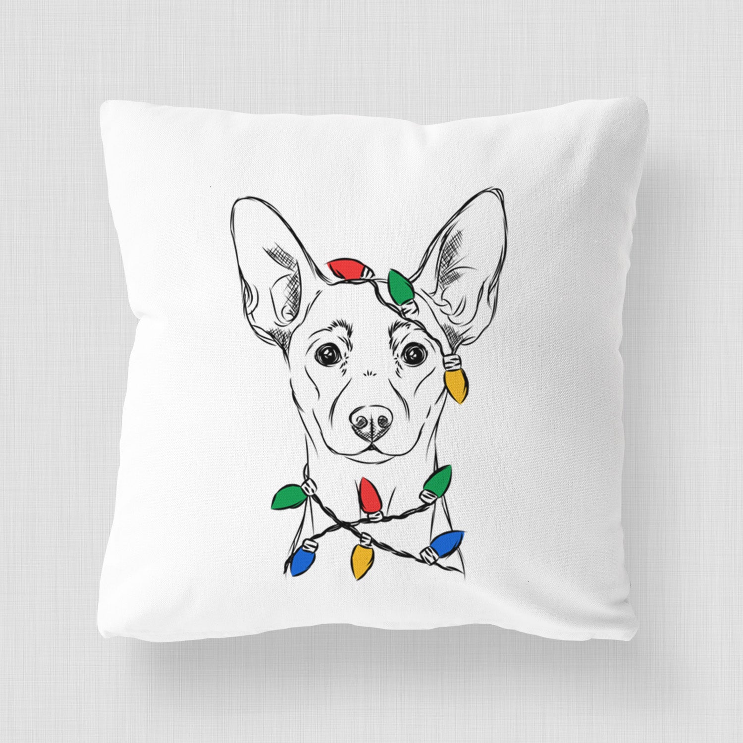 Chillie the Mini Pinscher - Throw Pillow Cover