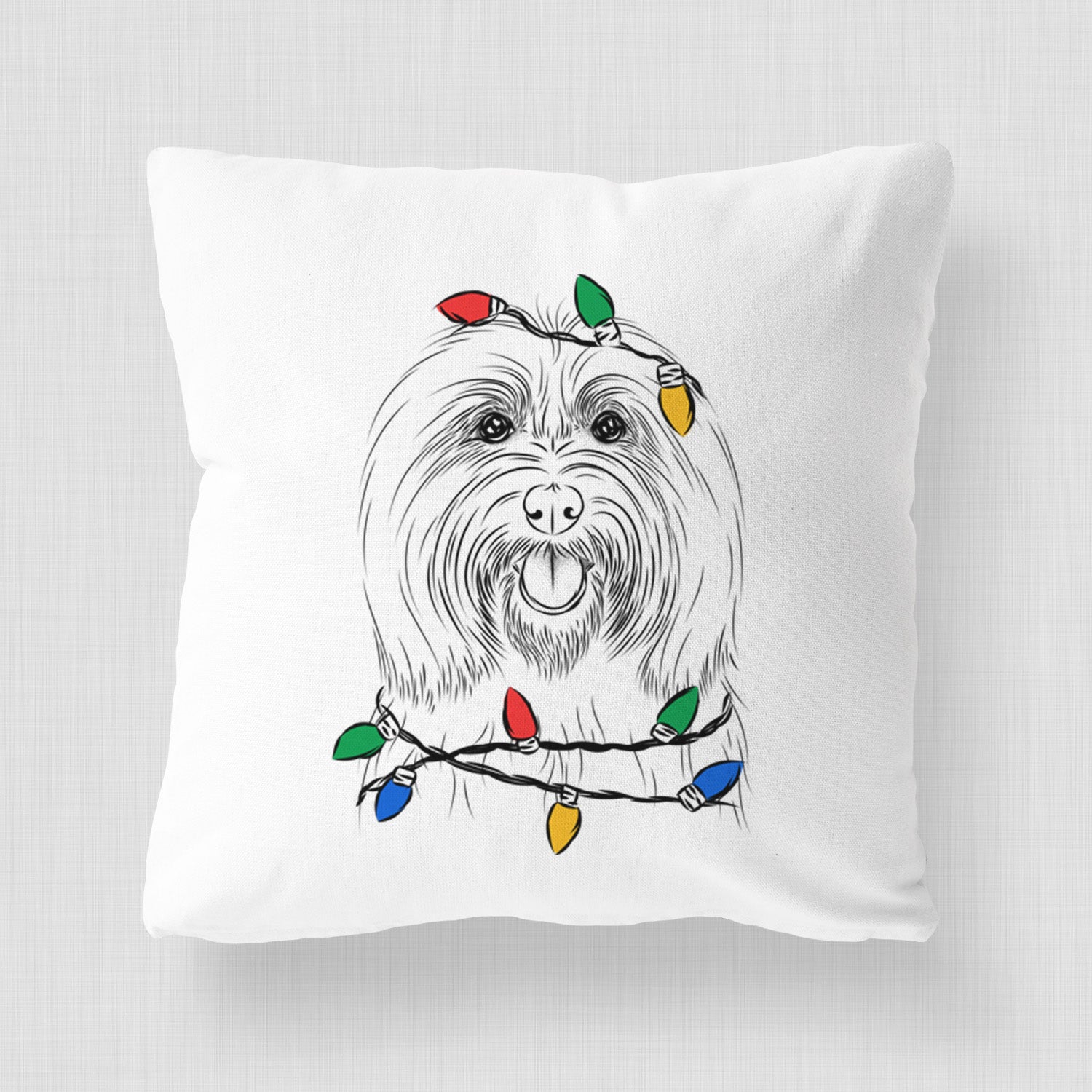 Claude the Coton de Tulear - Throw Pillow Cover