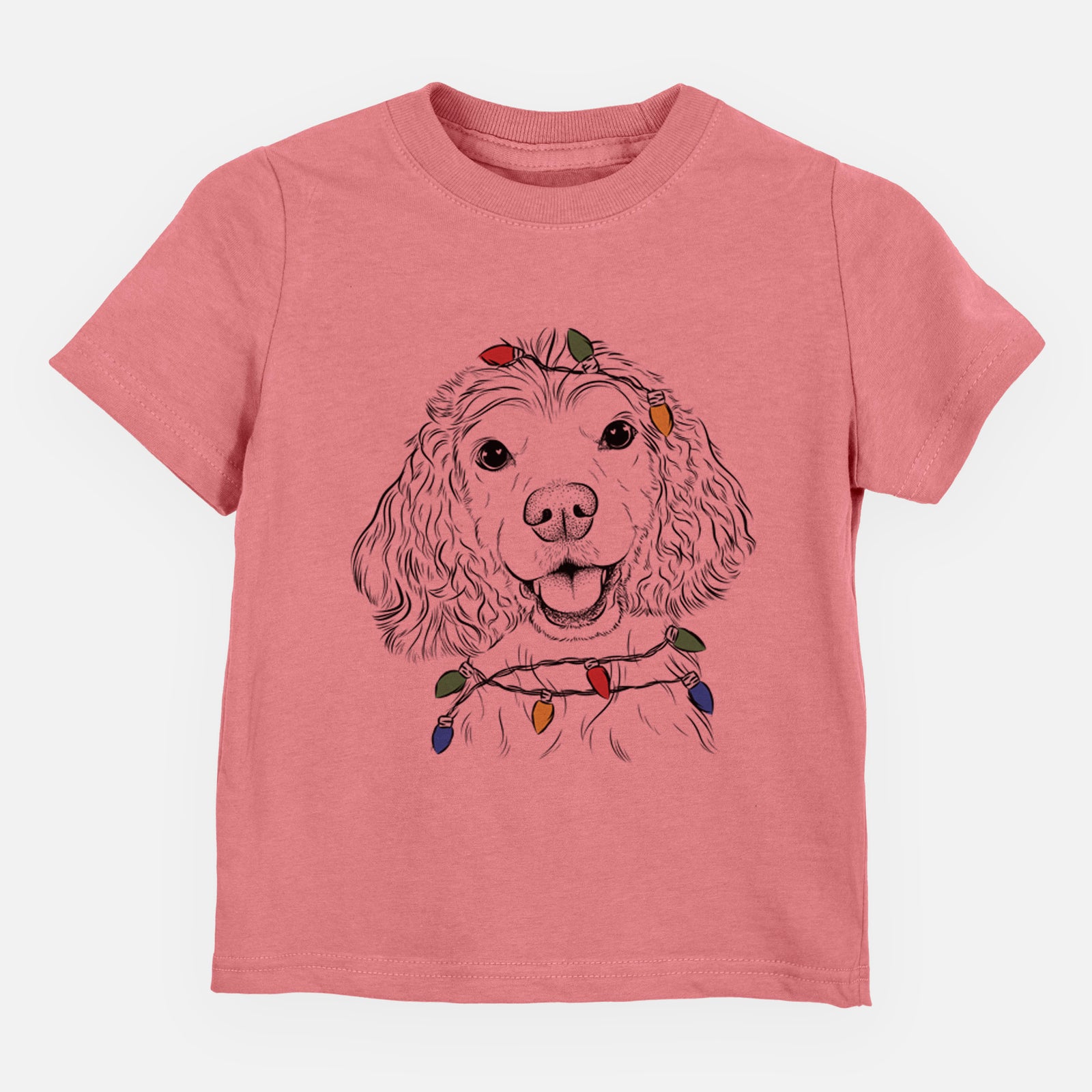 Christmas Lights Cricket the American Cocker Spaniel - Kids/Youth/Toddler Shirt