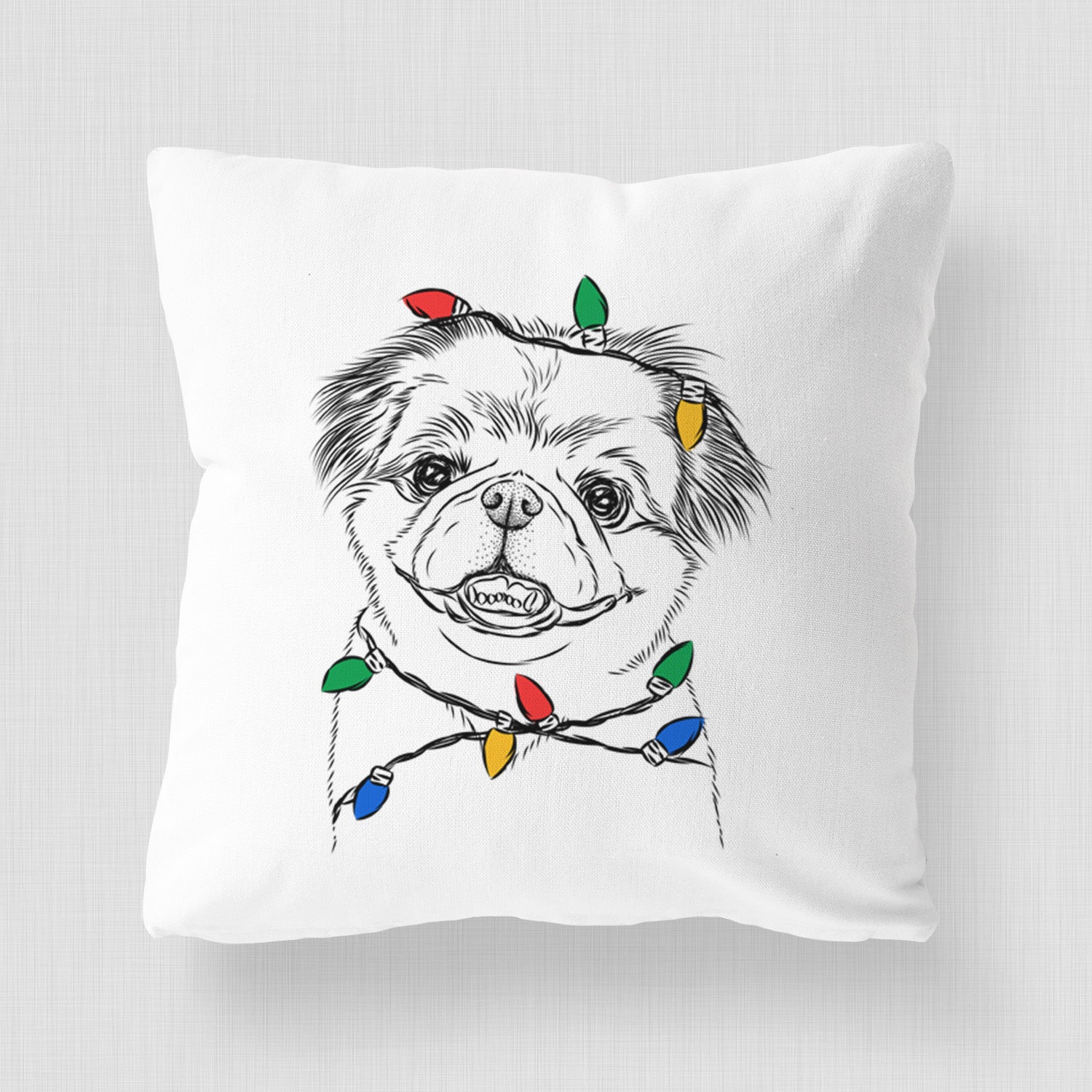 Danny the Pekingese - Throw Pillow Cover