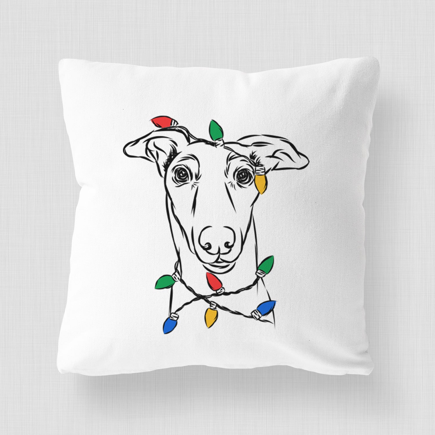 Diva the Greyhound - Throw Pillow Cover