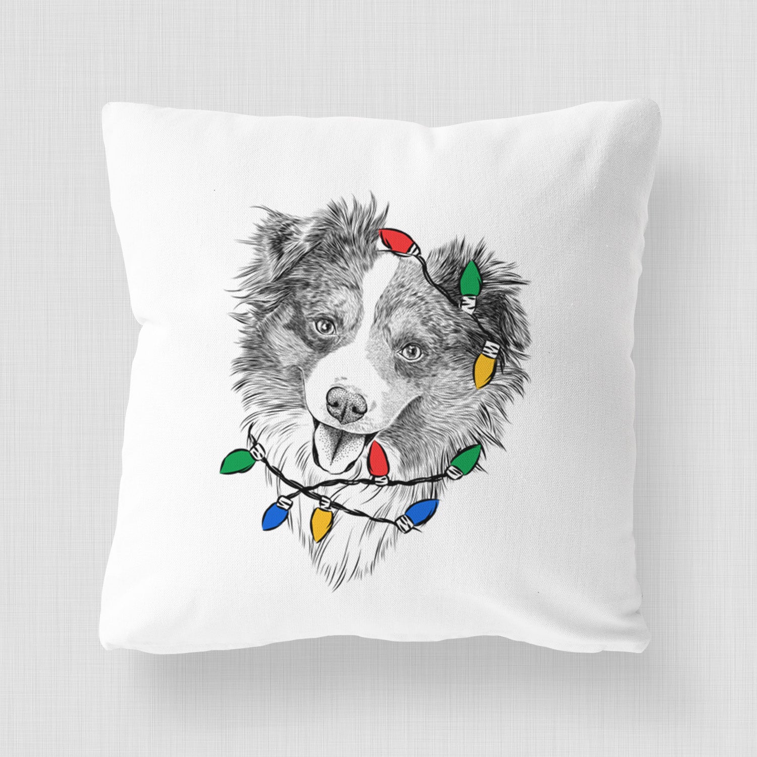 Doc the Mini Aussie - Throw Pillow Cover