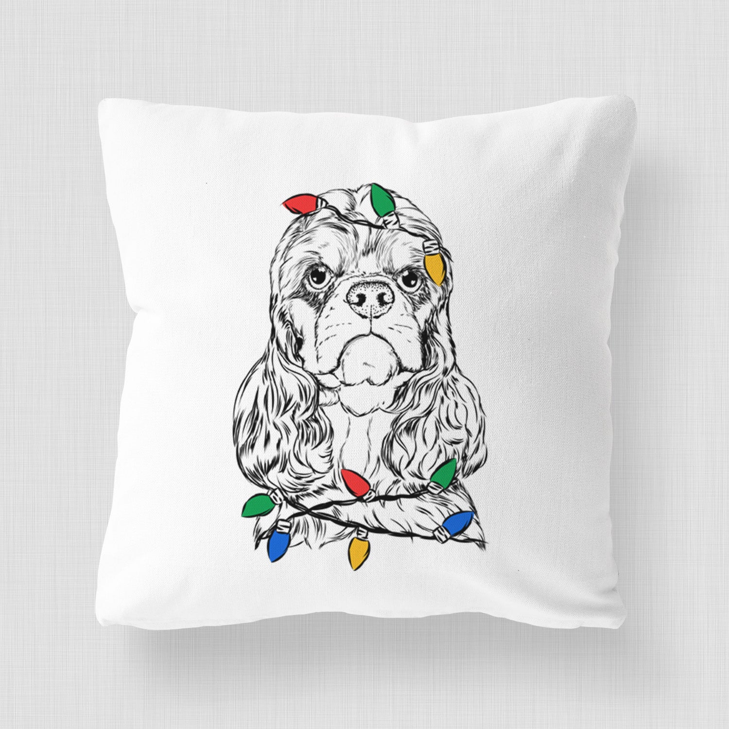 Emma the Cocker Spaniel - Throw Pillow Cover