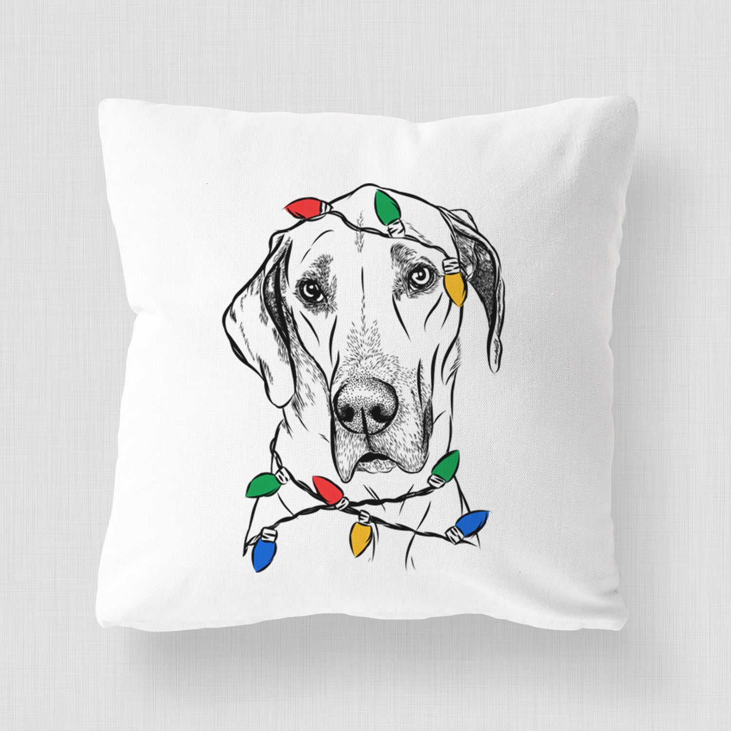 Gracie the Great Dane - Throw Pillow Cover