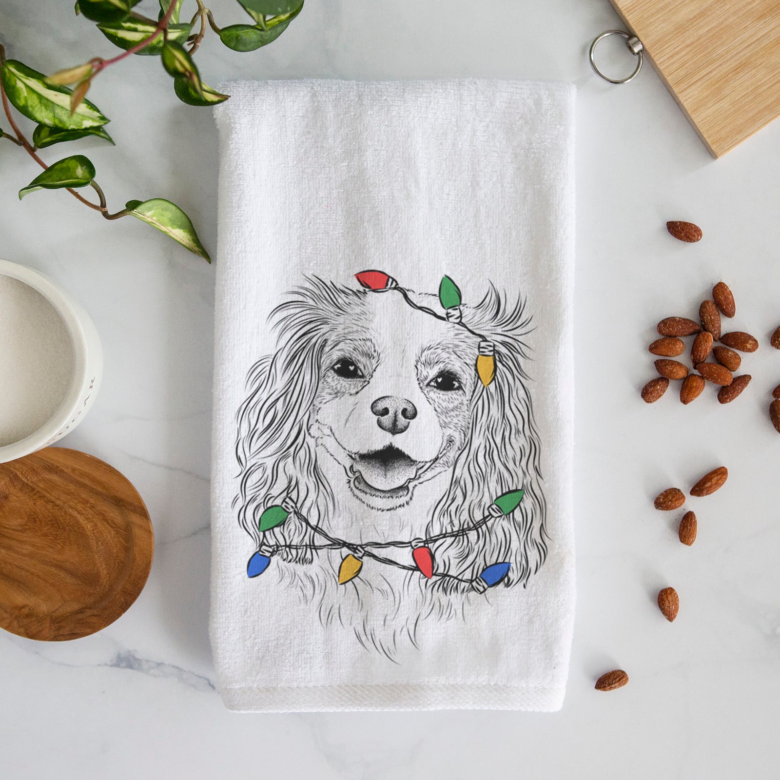 Halley Comet the Cavalier King Charles Spaniel Premium Hand Towel