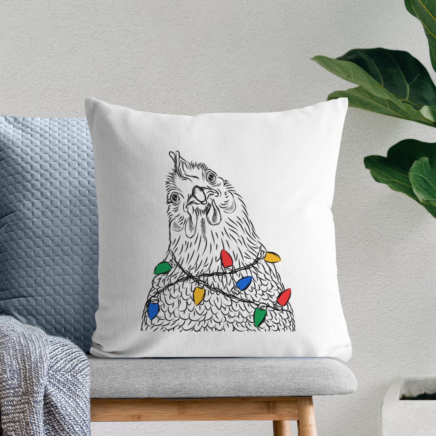Henrietta the Chicken - Throw Pillow Cover