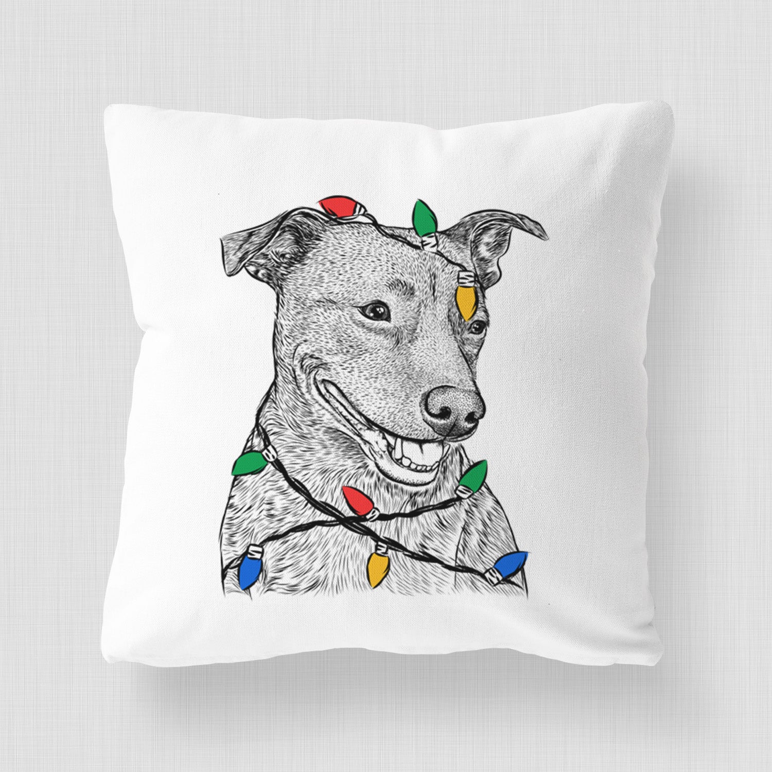 Honey the Lab Pit Mix - Throw Pillow Cover