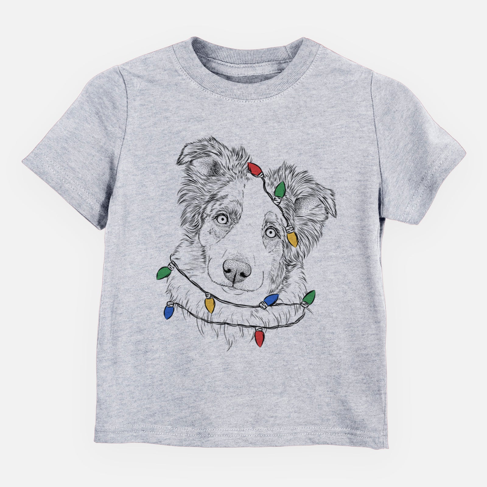 Christmas Lights HoneyBee the Miniature Australian Shepherd - Kids/Youth/Toddler Shirt