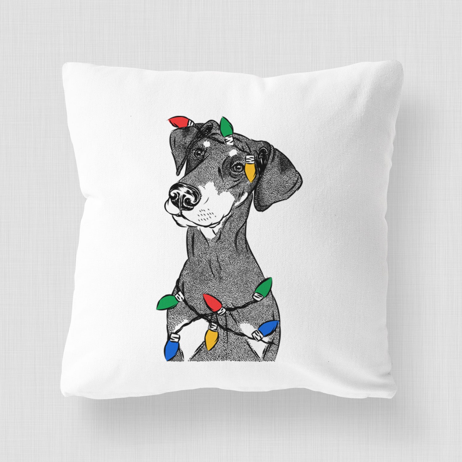 Iroh the Doberman Pinscher - Throw Pillow Cover