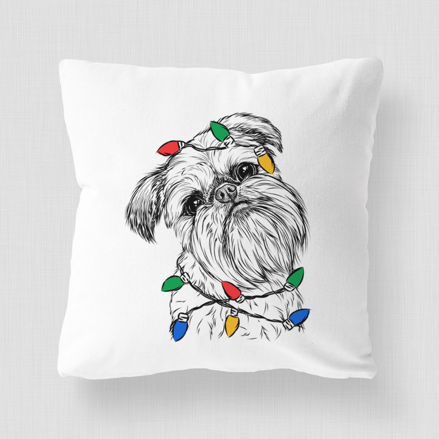 Jasper Joe the Brussels Griffon - Throw Pillow Cover