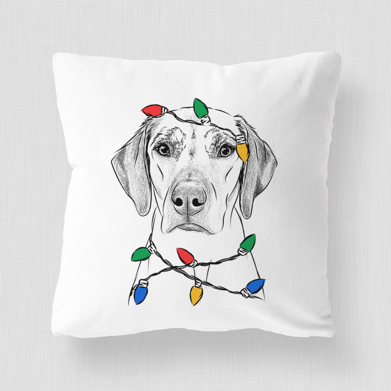 Jenga the Rhodesian Ridgeback - Throw Pillow Cover