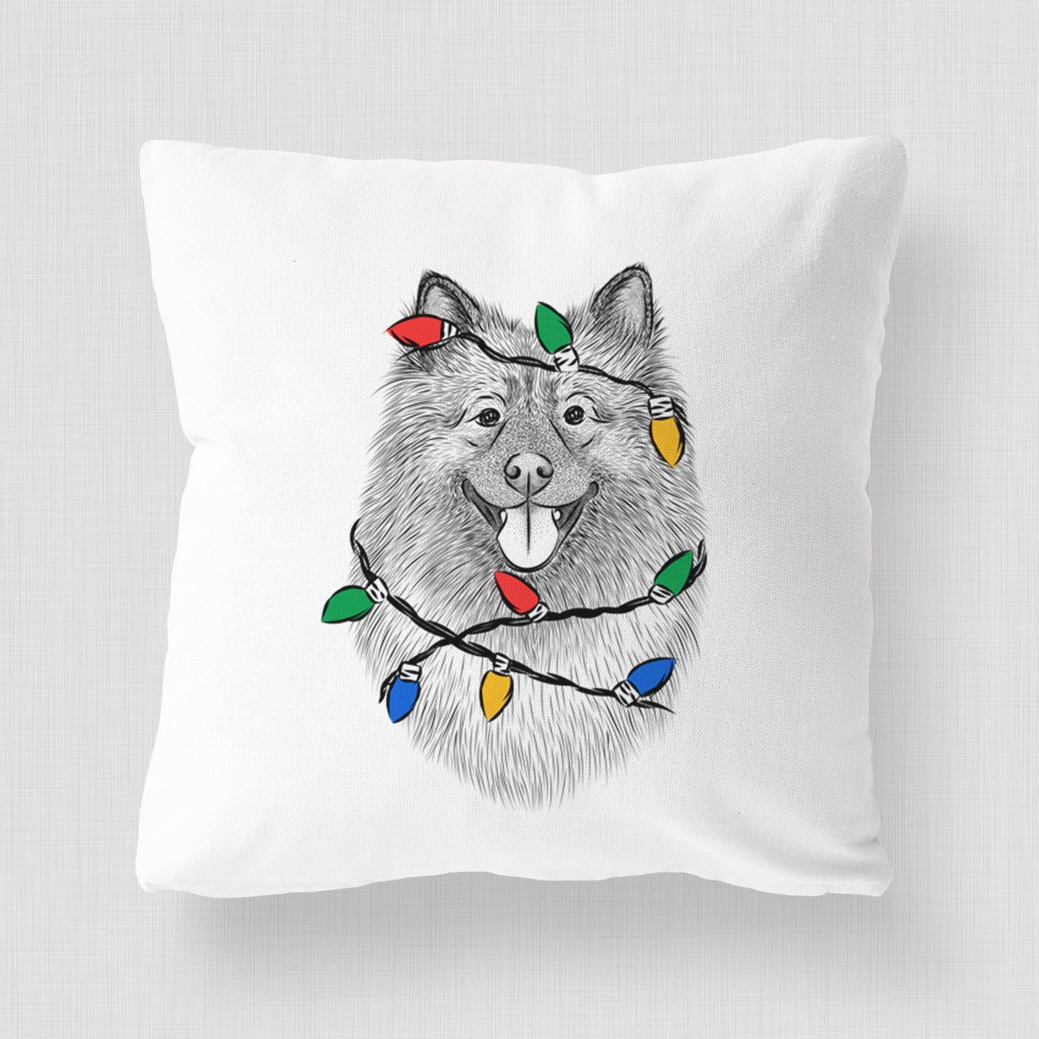 Kai the Keeshond - Throw Pillow Cover
