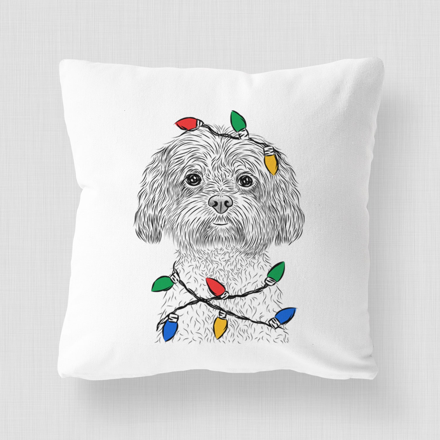 Lane the Lhasa Apso - Throw Pillow Cover
