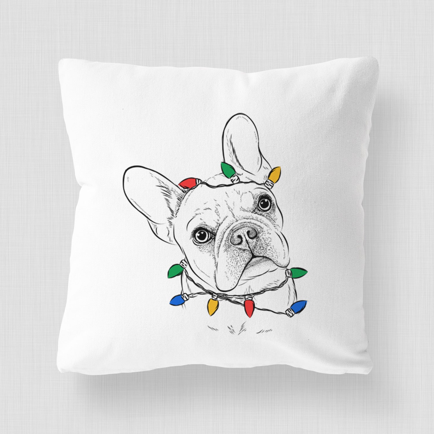 Loki the French Bulldog - Throw Pillow Cover