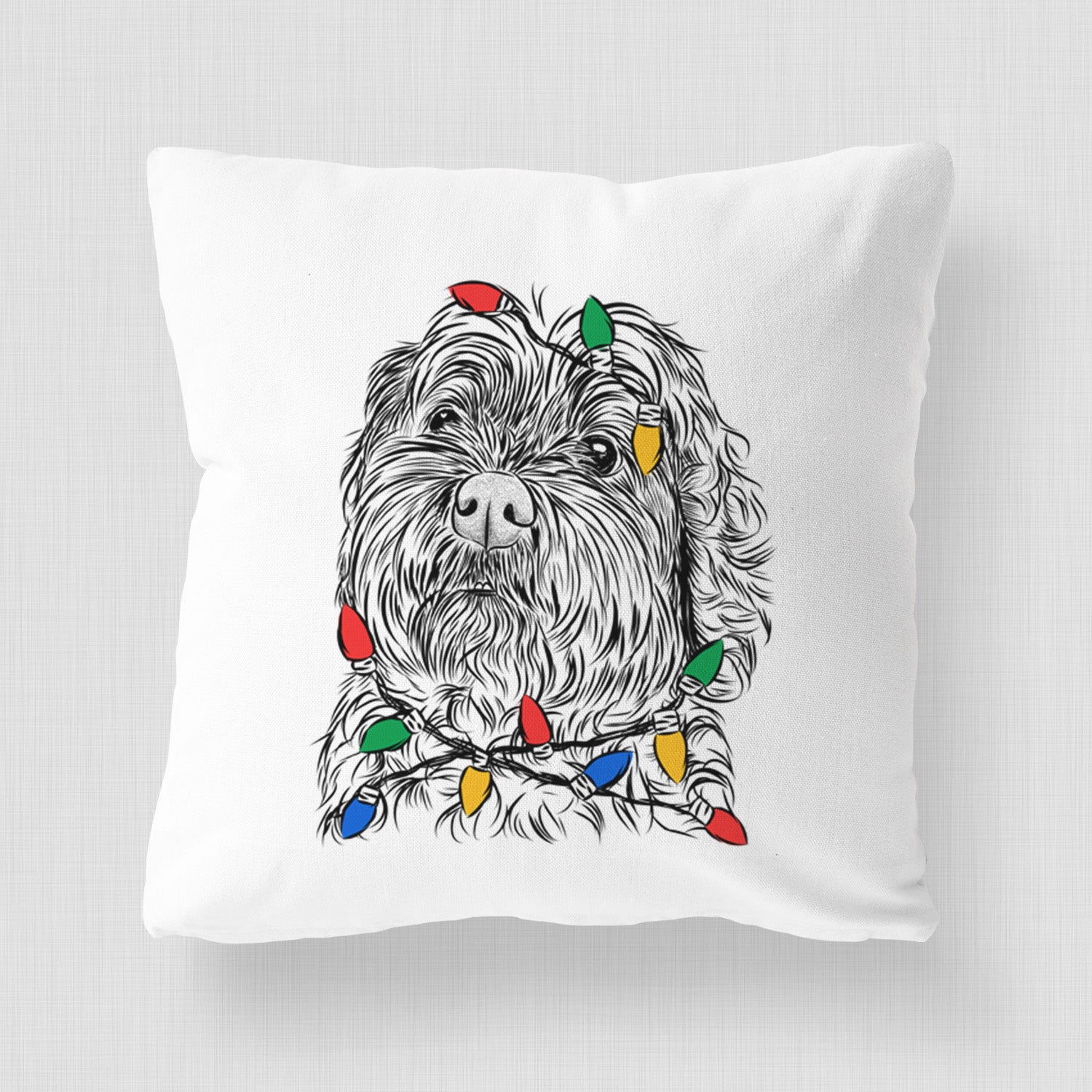 Maggie Girl the Cockapoo - Throw Pillow Cover