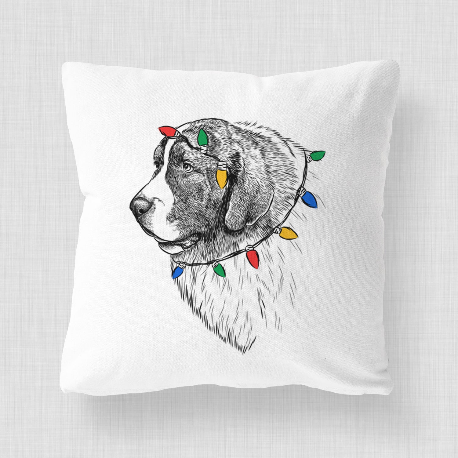 Magnus the Pyrenean Mastiff - Throw Pillow Cover
