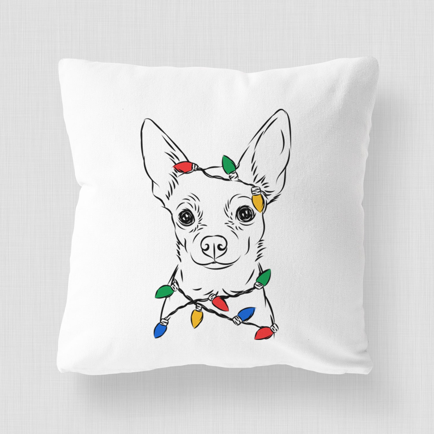 Martini the Chihuahua - Throw Pillow Cover