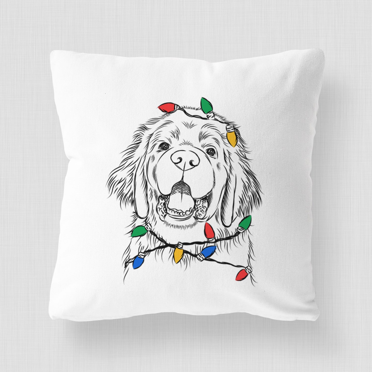 Mozart the Newfoundland - Throw Pillow Cover