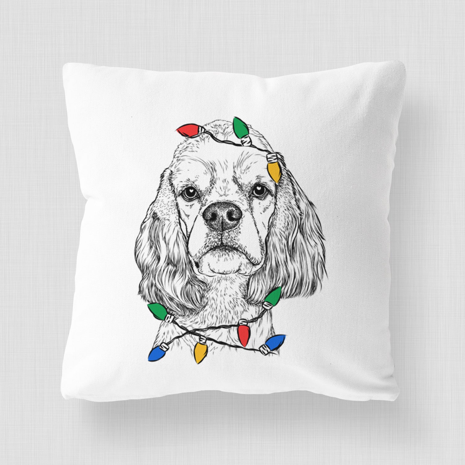 Oakley the American Cocker Spaniel - Throw Pillow Cover