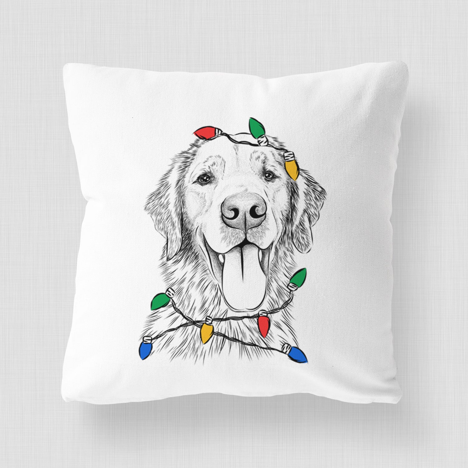 Oliver Tredup the Golden Retriever - Throw Pillow Cover