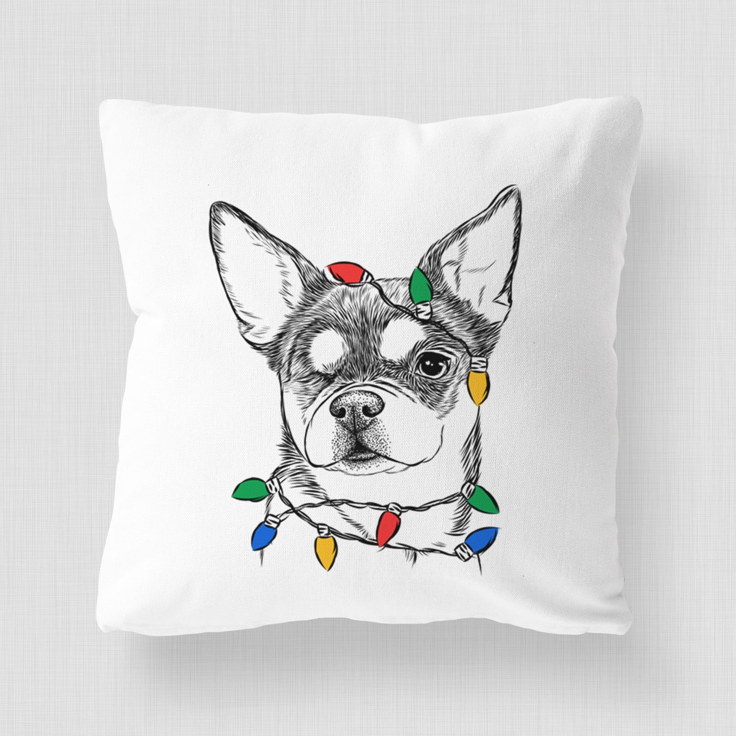 Paris the Chihuahua - Throw Pillow Cover