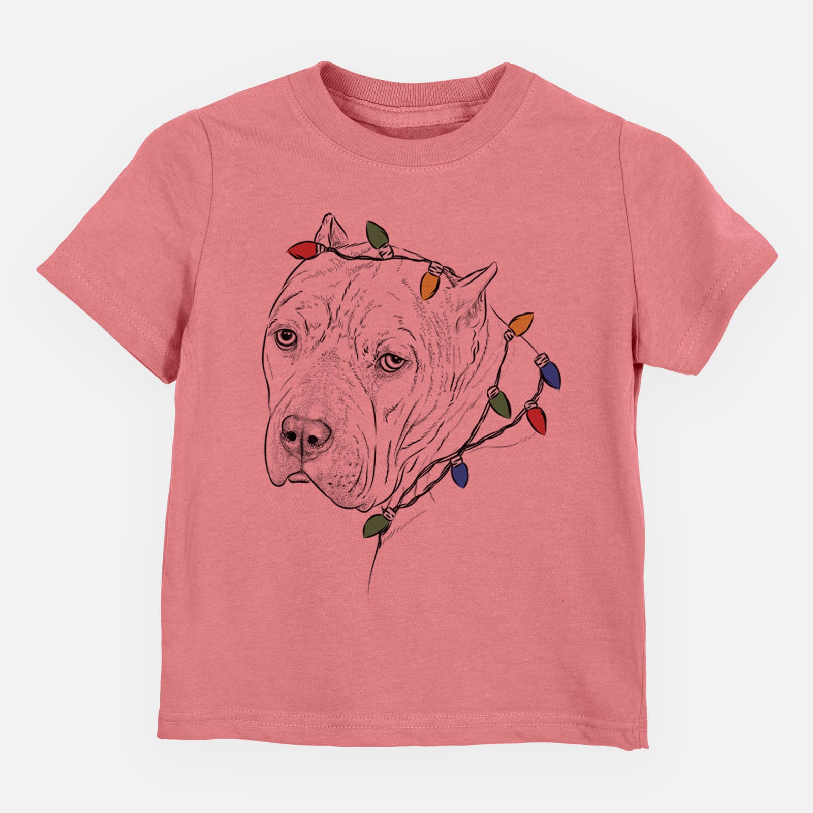 Christmas Lights Precious the Staffordshire Terrier - Kids/Youth/Toddler Shirt