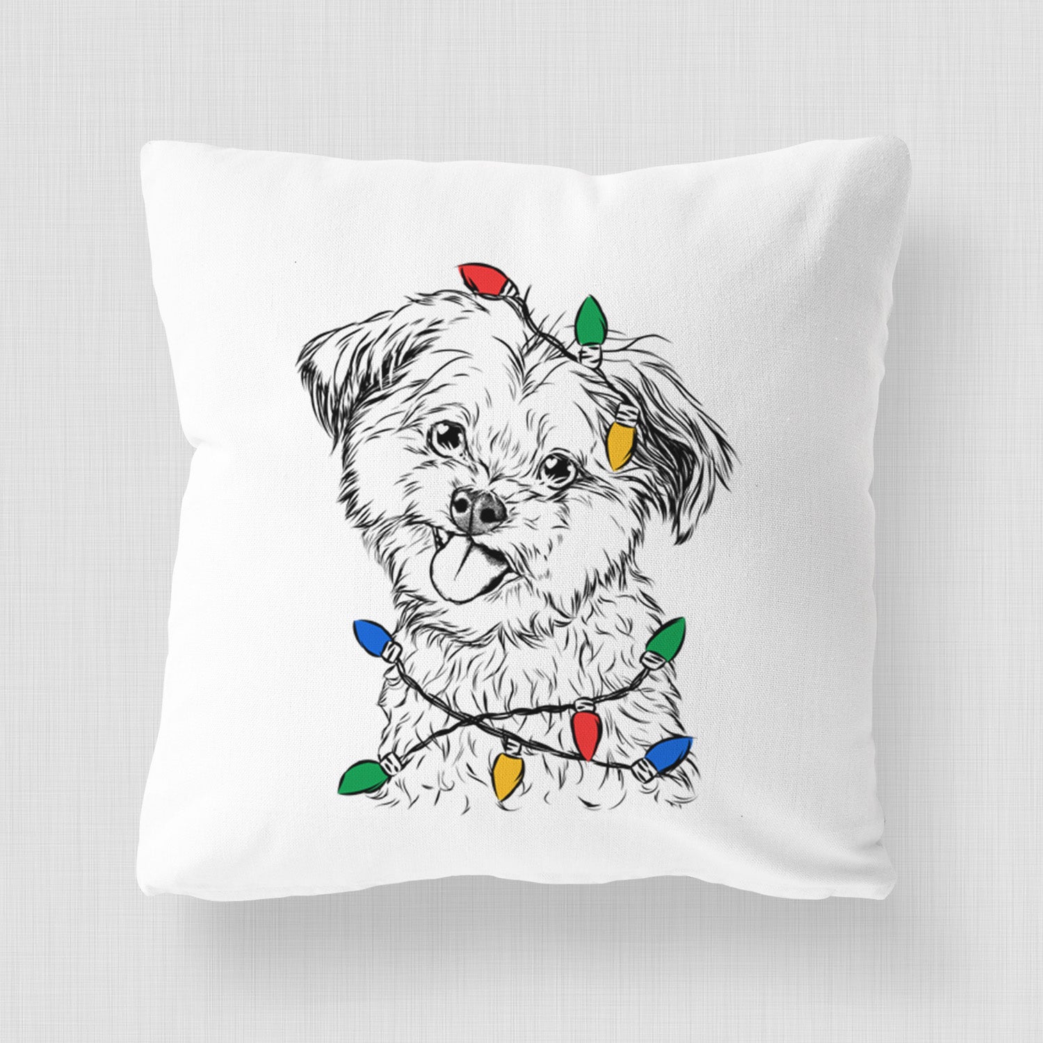 Puff the Malshi - Throw Pillow Cover