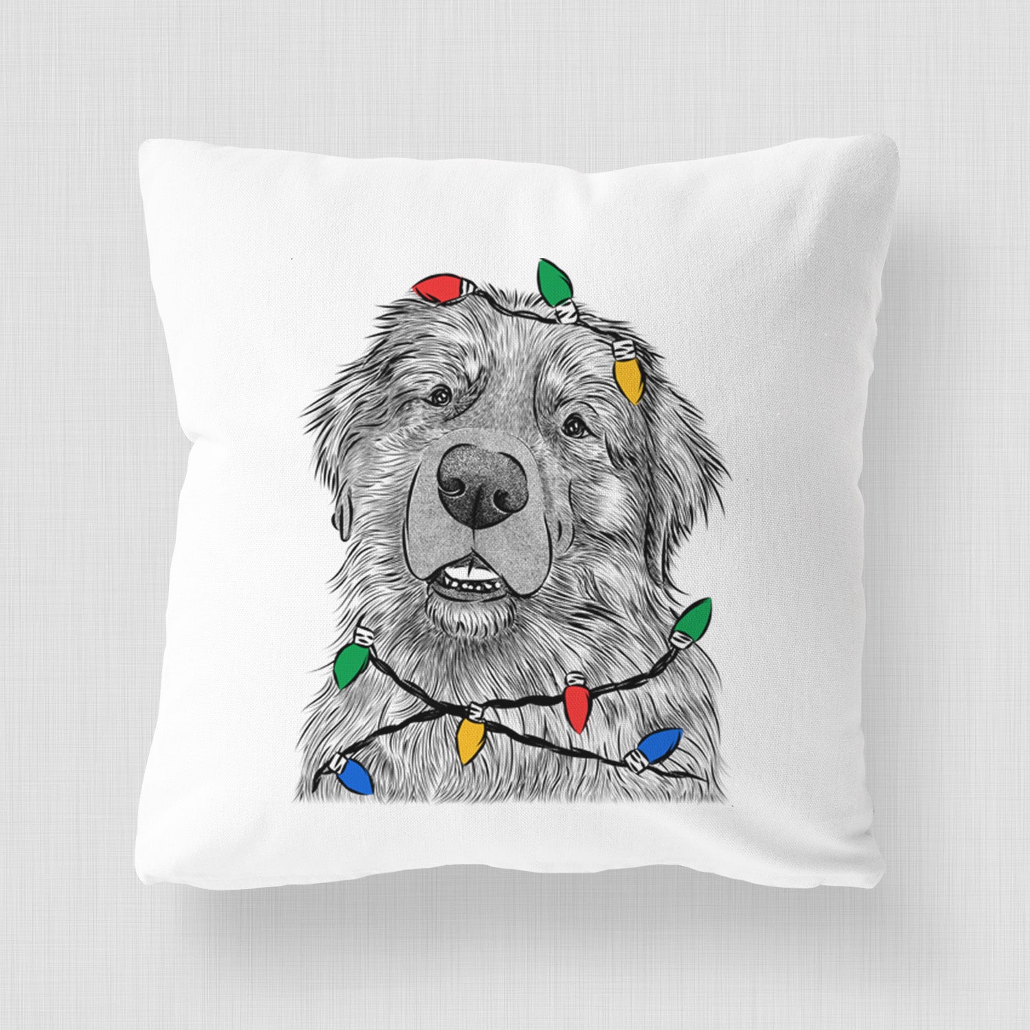 Ralph the Leonberger - Throw Pillow Cover