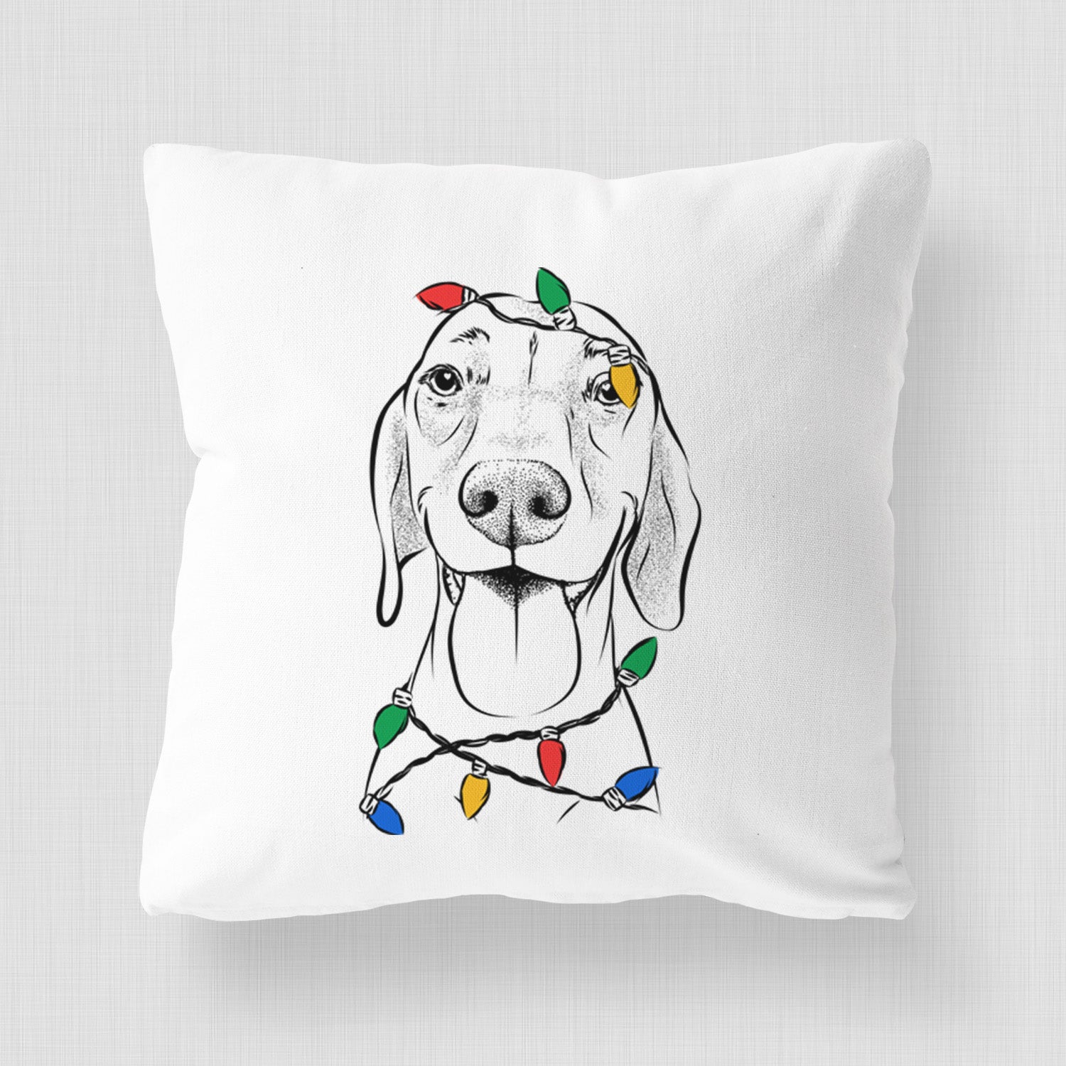 Remington the Vizsla - Throw Pillow Cover