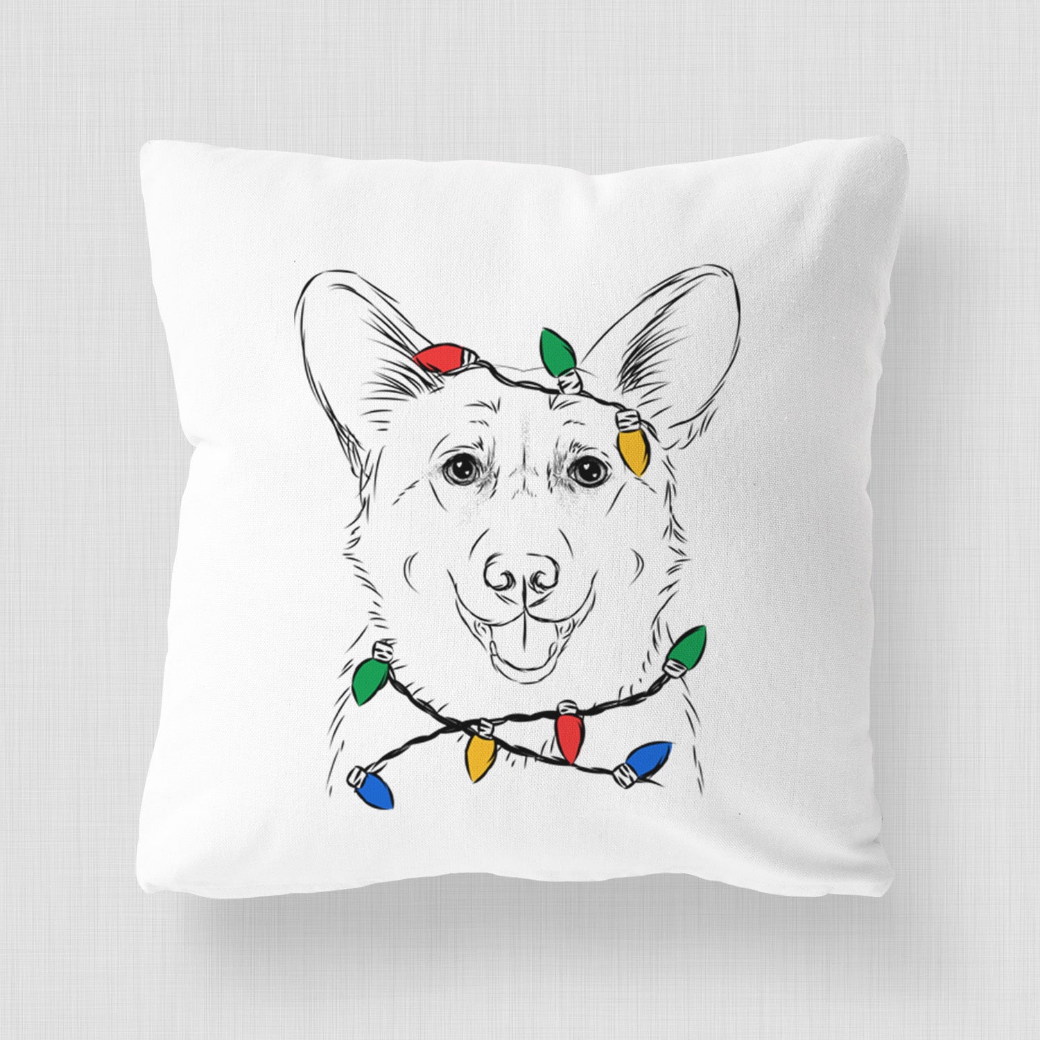 Ricco the Corgi - Throw Pillow Cover