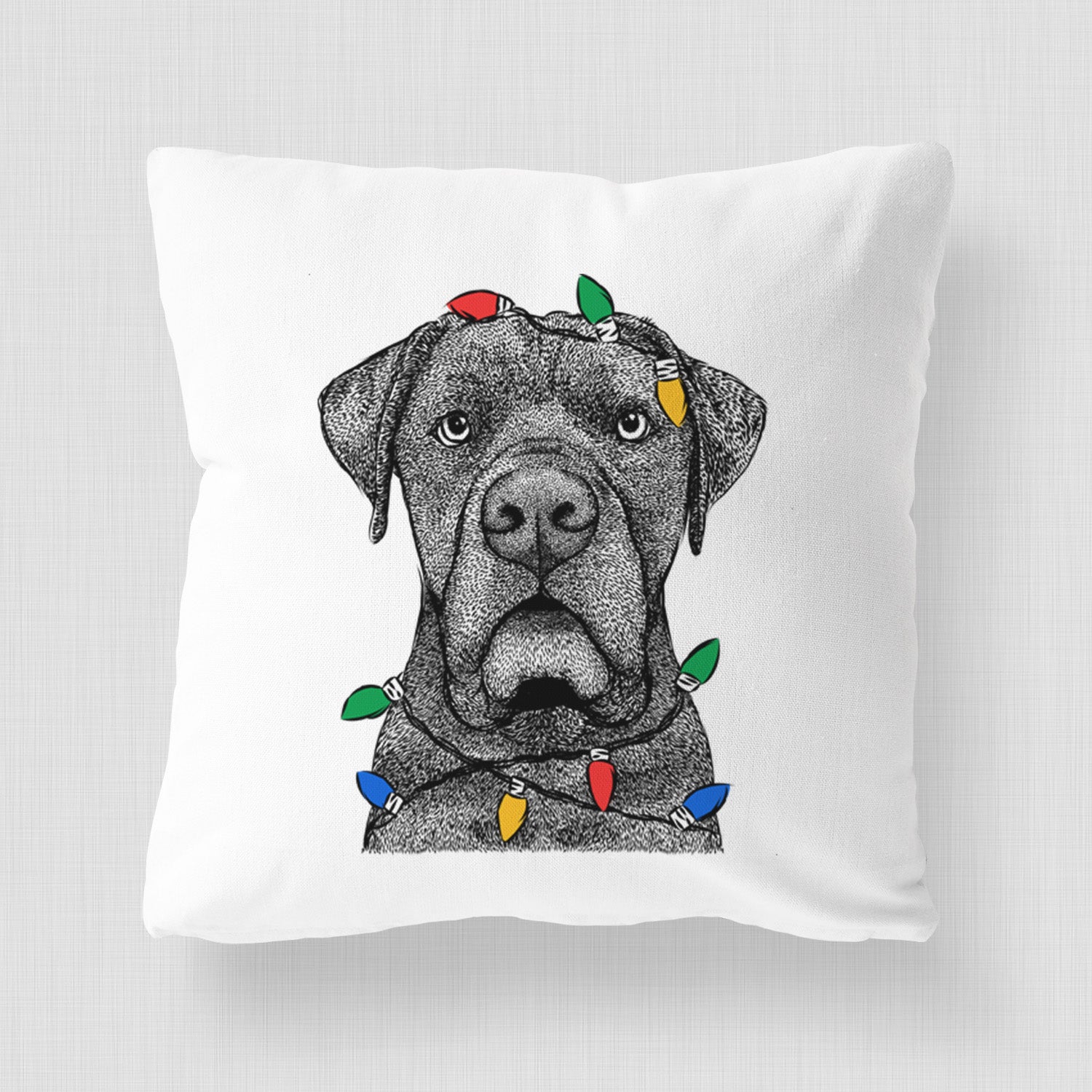 Rocco the Cane Corso - Throw Pillow Cover